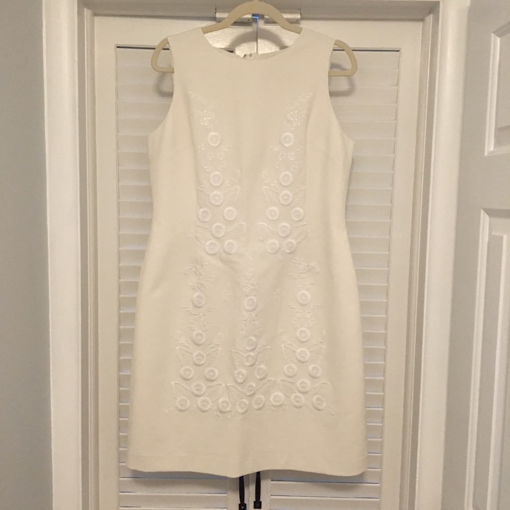 Brooks Brothers embroidered shift dress